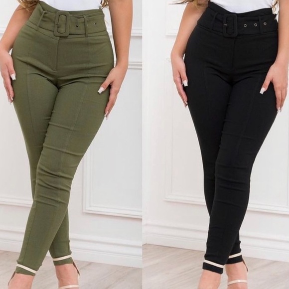 casual pants skinny stretchy formal - Picture 1 of 6